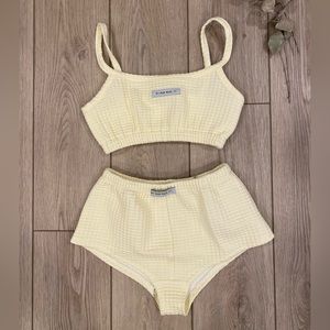 MYMOMMADEIT NWT cream ivory bra panty set